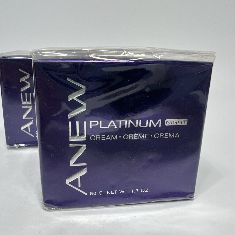 Lot 2 Avon Anew PLATINUM Night Cream 1.7 FL oz NEW